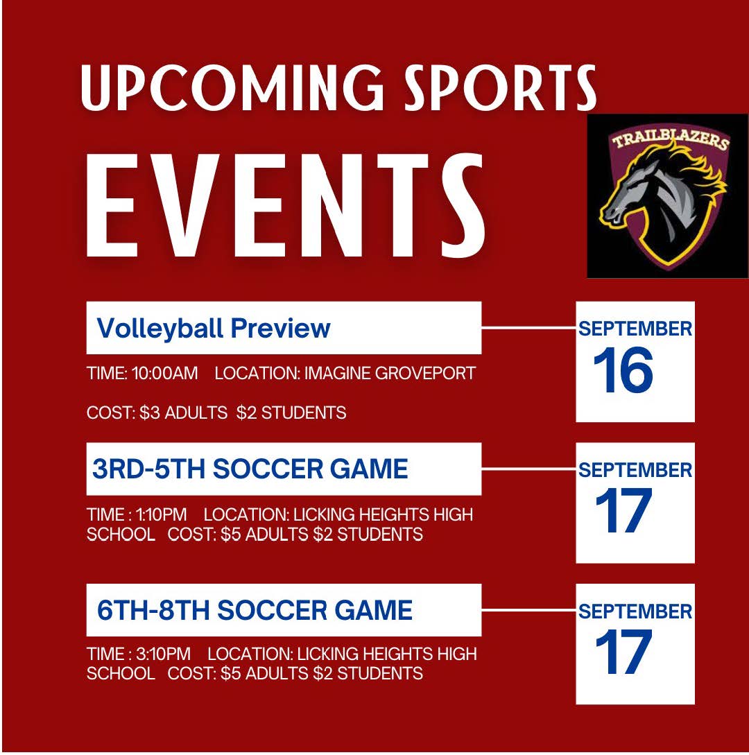Upcoming Games & Events